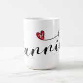 Mannin, Isle of Man Flag Heart, Manx Koffiemok (Center)