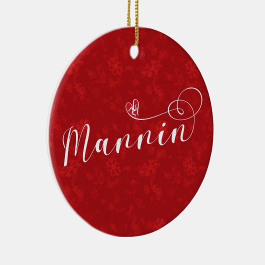 Mannin, Isle of Man Flag Heart, Manx Ornament (Rechts)