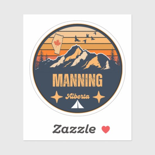 Manning, Alberta Sticker (Vel)