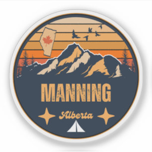 Manning, Alberta Sticker