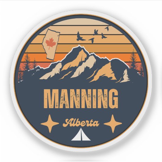 Manning, Alberta Sticker (Voorkant)