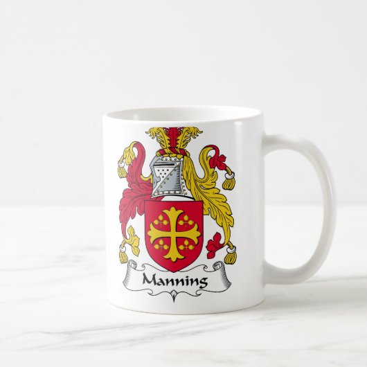 Manning Family Crest Koffiemok (Rechts)