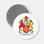 Manning Family Crest Magneet (Voorkant / Achterkant)