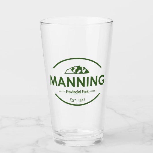 Manning Provincial Park Glas (Voorkant)