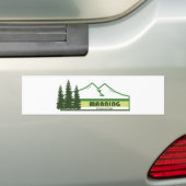 Manning Provincial Park Groene Strepen Bumpersticker (Op auto)