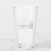 Manning Provincial Park Groene Strepen Glas (Achterkant)