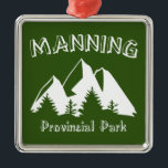 Manning Provincial Park Metalen Ornament<br><div class="desc">Het Manning Provincial Park is een jaar lang weggeruimd,  en naast zijn prachtige zomerlandschap heeft het een overvloed aan winteractiviteiten.</div>
