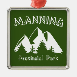 Manning Provincial Park Metalen Ornament