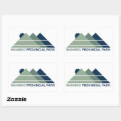 Manning Provincial Park Mountain Sun Rechthoekige Sticker (Vel)