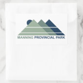 Manning Provincial Park Mountain Sun Rechthoekige Sticker (Tas)