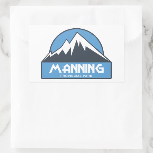 Manning Provincial Park Rechthoekige Sticker (Tas)