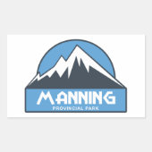 Manning Provincial Park Rechthoekige Sticker (Voorkant)