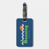 Manning Provincial Park Retro Bagagelabel (Achterkant verticaal)