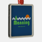 Manning Provincial Park Retro Metalen Ornament (Rechts)