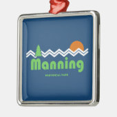 Manning Provincial Park Retro Metalen Ornament (Links)