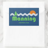 Manning Provincial Park Retro Rechthoekige Sticker (Tas)