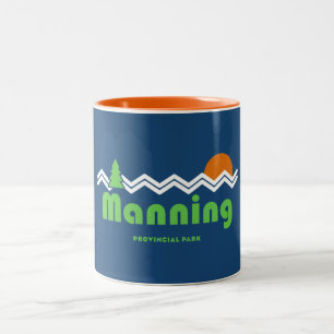 Manning Provincial Park Retro Tweekleurige Koffiemok