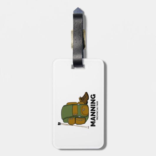 Manning Provincial Park-rugzak Bagagelabel (Achterkant verticaal)