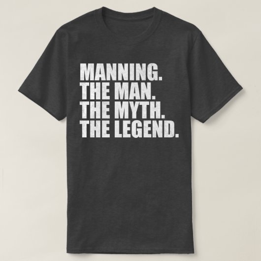 ManningManning Achternaam Manning Manni T-shirt (Design voorkant)