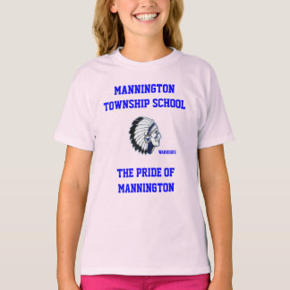MANNINGTON TOWNSHIP SCHOOL GIRLS RINGER TEE SHIRT