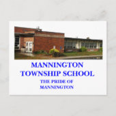 MANNINGTON TOWNSHIP SCHOOL POSTKAART (Voorkant)