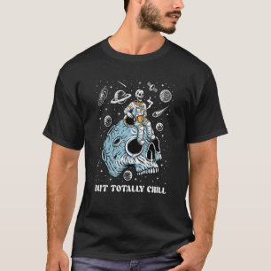 Manny Chill Skeleton Astronaut Ment T-shirt