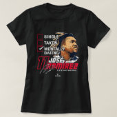 Manny Dating Jose Ramirez Cleveland MLBPA T-shirt (Design voorkant)