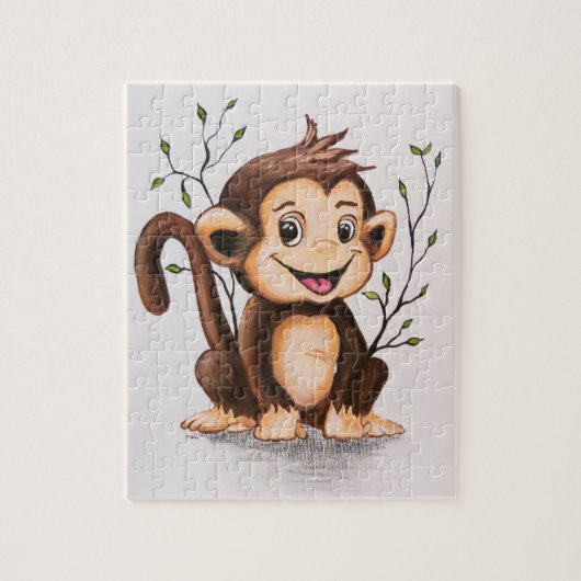 Manny de Monkey Legpuzzel (Verticaal)