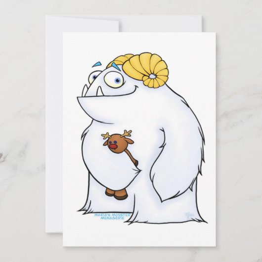 Manny de Yeti, kaart (Voorkant)