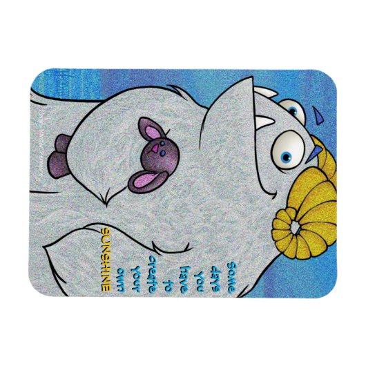 Manny de Yeti, magneet (Horizontaal)