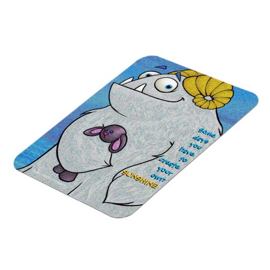 Manny de Yeti, magneet (Linkerzijde)