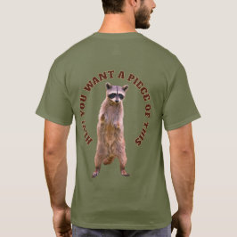 Manny en de Wasbeer: Hond versus Wasbeer Staand Ac T-shirt