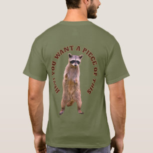 Manny en de Wasbeer: Hond versus Wasbeer Staand Ac T-shirt