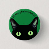 Manny Halloween Cat Button (Voorkant)
