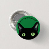 Manny Halloween Kat Knop Ronde Button 3,2 Cm (Voorkant /achterkant)