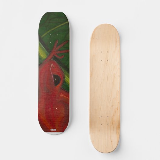 Manny The Mantella (Kikker) Skateboard (Voorkant)