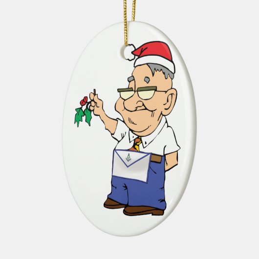 Manny The Mason Keramisch Ornament (Links)