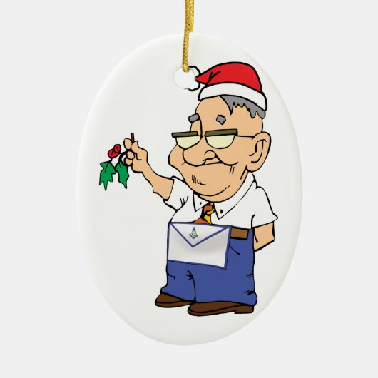 Manny The Mason Keramisch Ornament (Voorkant)
