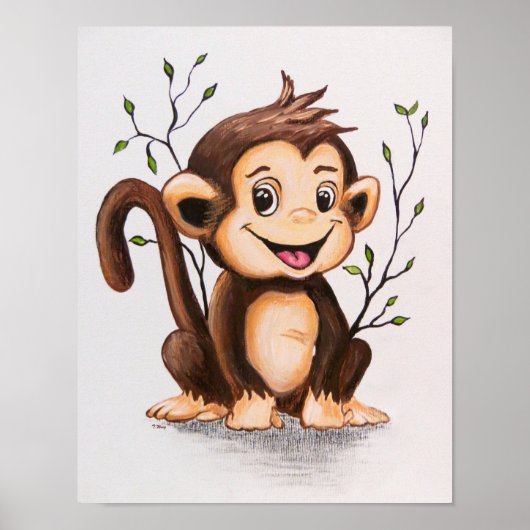Manny the Monkey Poster (Voorkant)
