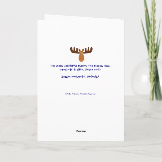 Manny The Moose Head_Bar Moosevah_Oh Beste! Kaart (Achterkant)