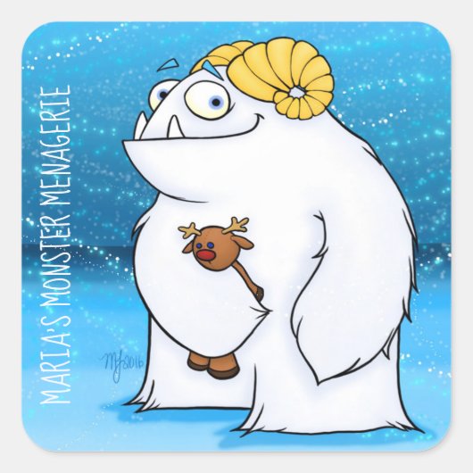 Manny Yeti, sticker (Voorkant)