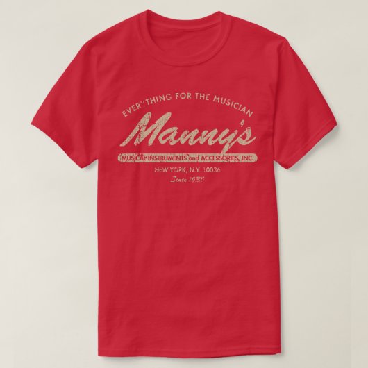 Mannys Muziek 1935 1 T-shirt (Design voorkant)