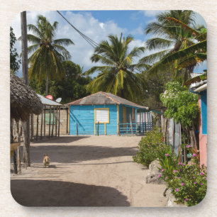 Mano Juan dorp in Saona Dominicaanse Republiek Drankjes Onderzetter