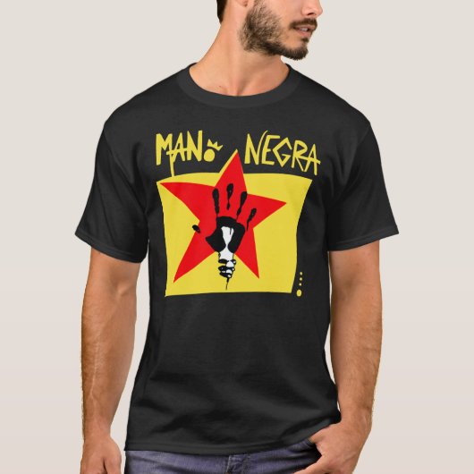 Mano Negra Cool voor mannen Retro Styl T-shirt (Voorkant)