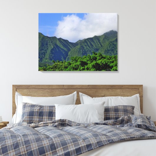 Manoa Valley Canvas Afdruk (Insitu (Slaapkamer))
