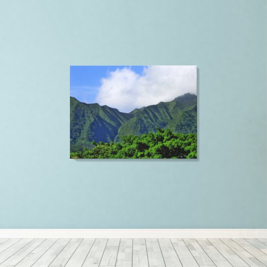 Manoa Valley Canvas Afdruk (Insitu (Houten vloer))