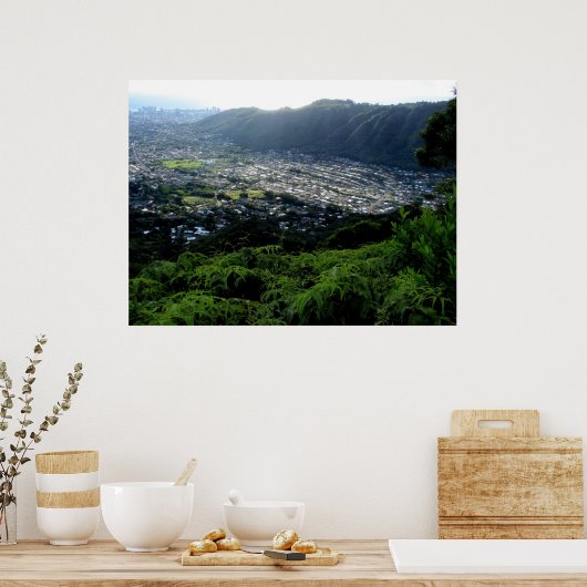 Manoa Valley, O'ahu, Hawai'i Poster (Keuken)