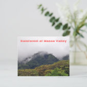 Manoa Valley Rainforest Postcard Briefkaart (Staand voorkant)