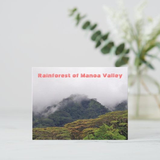 Manoa Valley Rainforest Postcard Briefkaart (Staand voorkant)