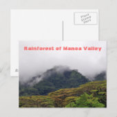 Manoa Valley Rainforest Postcard Briefkaart (Voorkant / Achterkant)